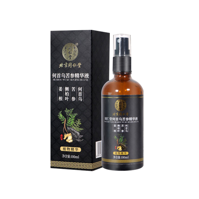 北京同仁堂何首乌苦参精华液100ml