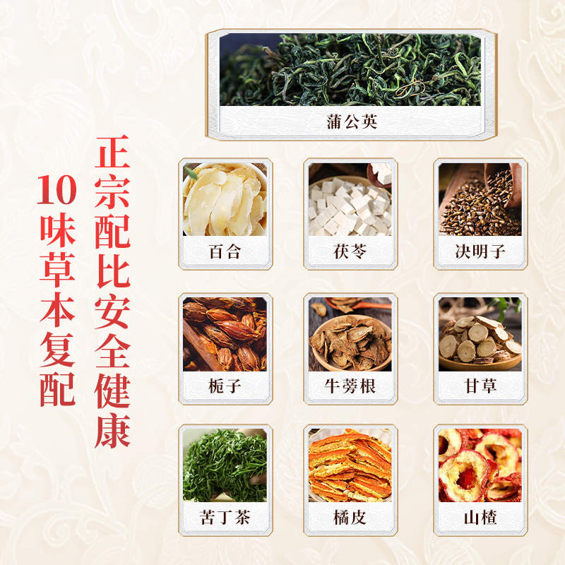 北京同仁堂怡福寿结节通™蒲公英百合茯苓茶100g(5g×20袋）